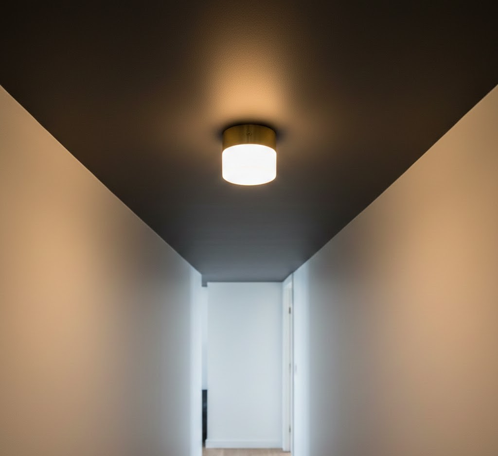 Plafoniera Aura in ottone